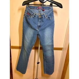 US Polo Assn Womens Straight Leg Blue Jeans Size 10 Medium Wash L-649